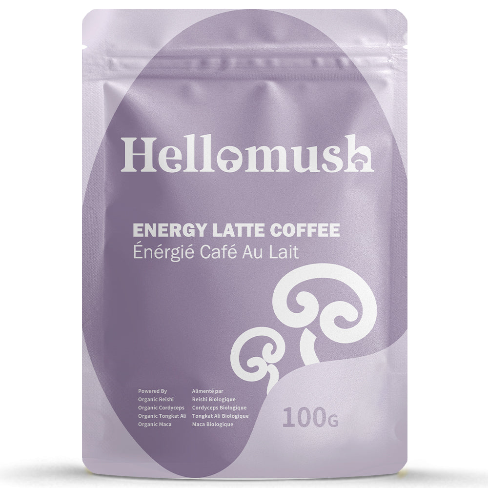 Energy Latte – Maca, Cordyceps, Reishi & Tongkat Ali Instant Coffee – 100g