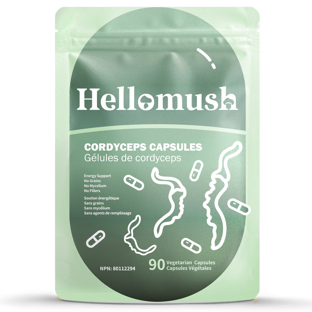 Organic Cordyceps Mushroom Capsules – Pure Cordyceps Extract – 90 Capsules