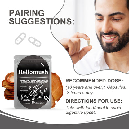 Hellomush Tongkat Ali Complex Capsules 90 Caps