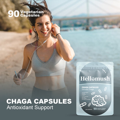 Hellomush Chaga Capsules 90 Caps