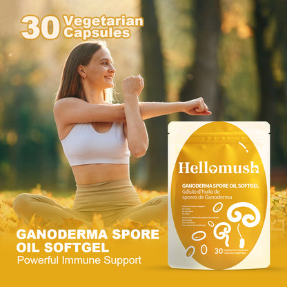 Hellomush Ganoderma Spore Oil Softgel