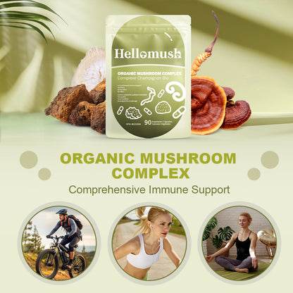 Hellomush Organic Mushroom Complex 90 Caps