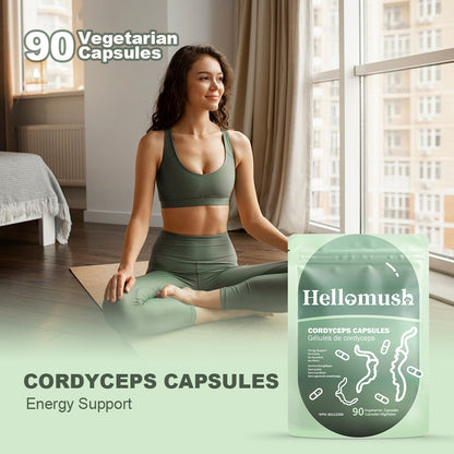 Hellomush Cordyceps Capsules 90 Caps
