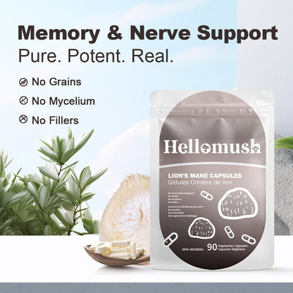 Hellomush Lion's Mane Capsules 90 Caps