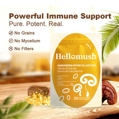Hellomush Ganoderma Spore Oil Softgel