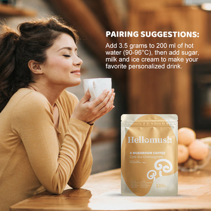 Hellomush Organic 4 Mushroom Coffee 100g