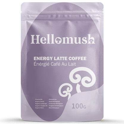 Hellomush Energy Latte with Maca 100g
