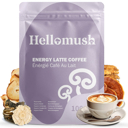 Energy Latte – Maca, Cordyceps, Reishi & Tongkat Ali Instant Coffee – 100g