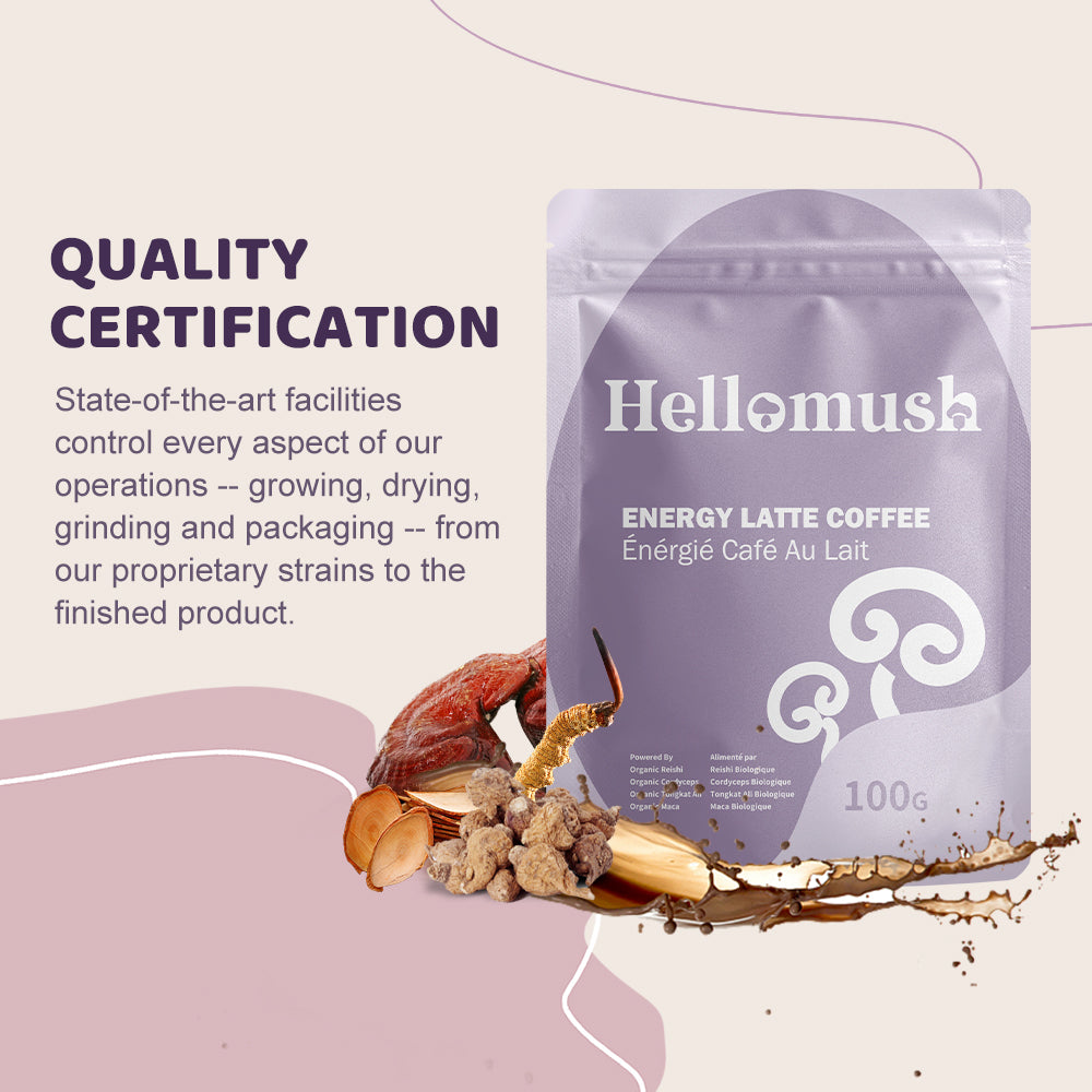 Hellomush Energy Latte with Maca 100g