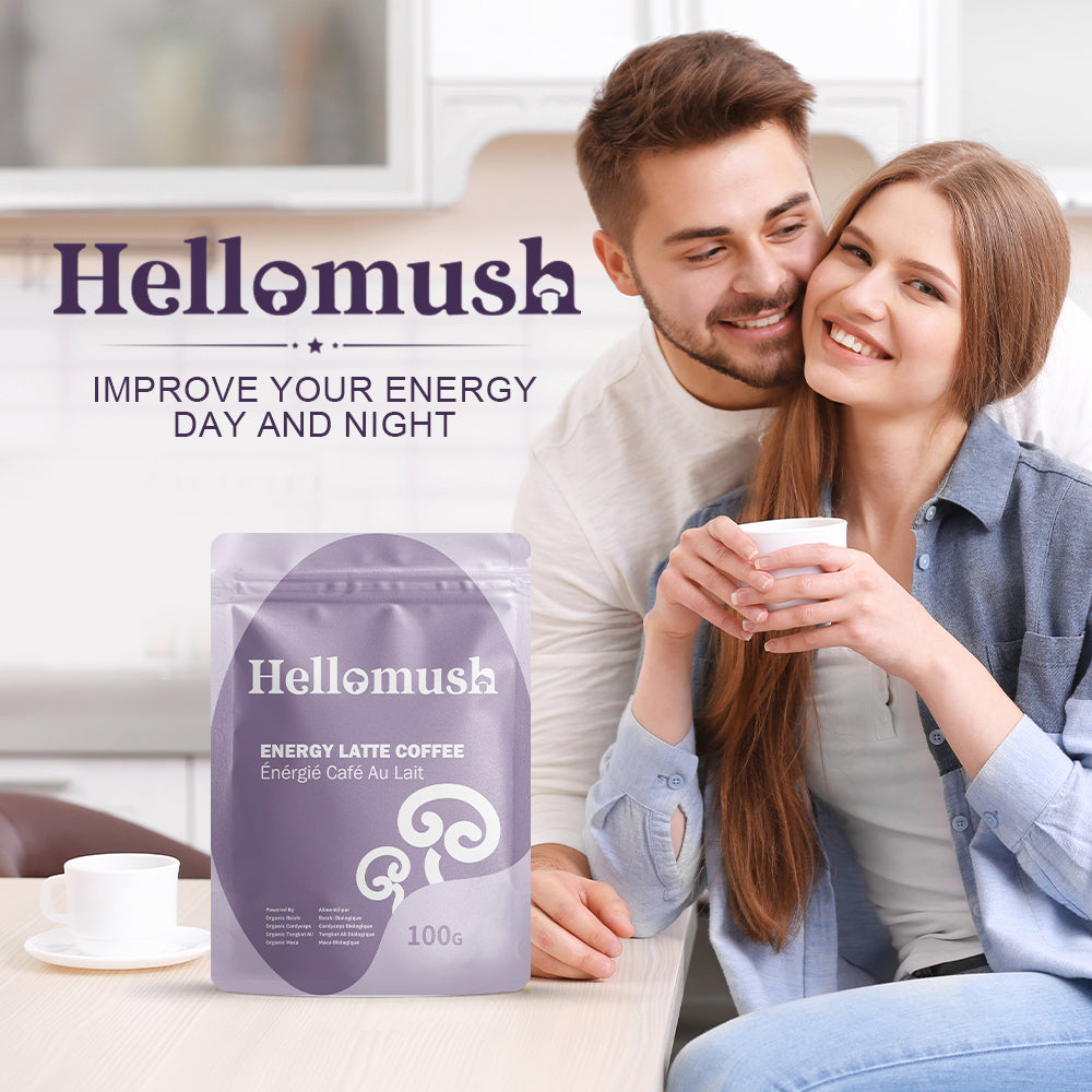 Hellomush Energy Latte with Maca 100g