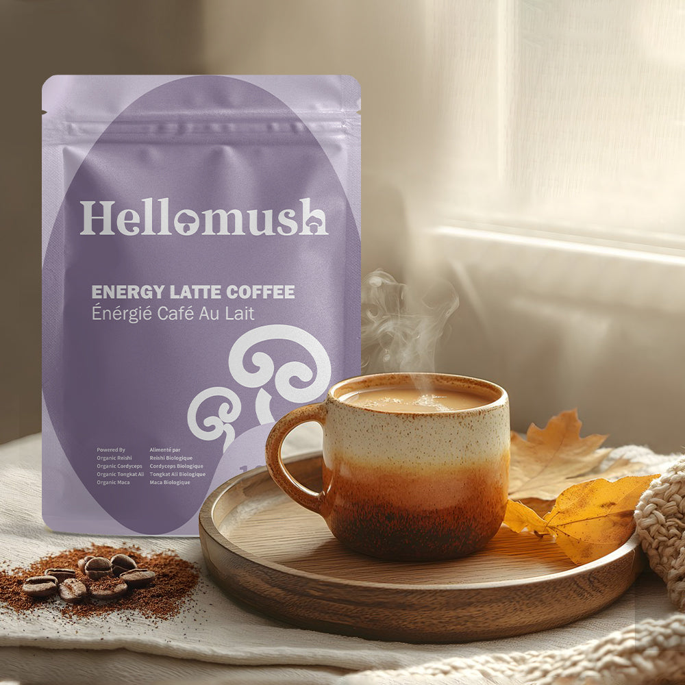Hellomush Energy Latte with Maca 100g