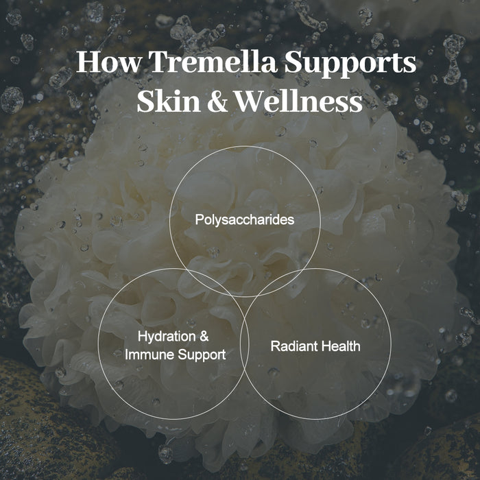 Organic Tremella Mushroom Powder – 100% Pure White Fungus Extract, Vegan – 100g