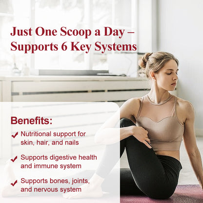 Hellomush Hydrolyzed Marine Collagen Peptides With Mushroom Complex Powder 330g